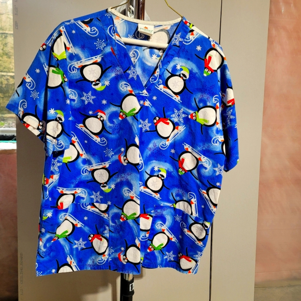 Women's seasonal scrub top